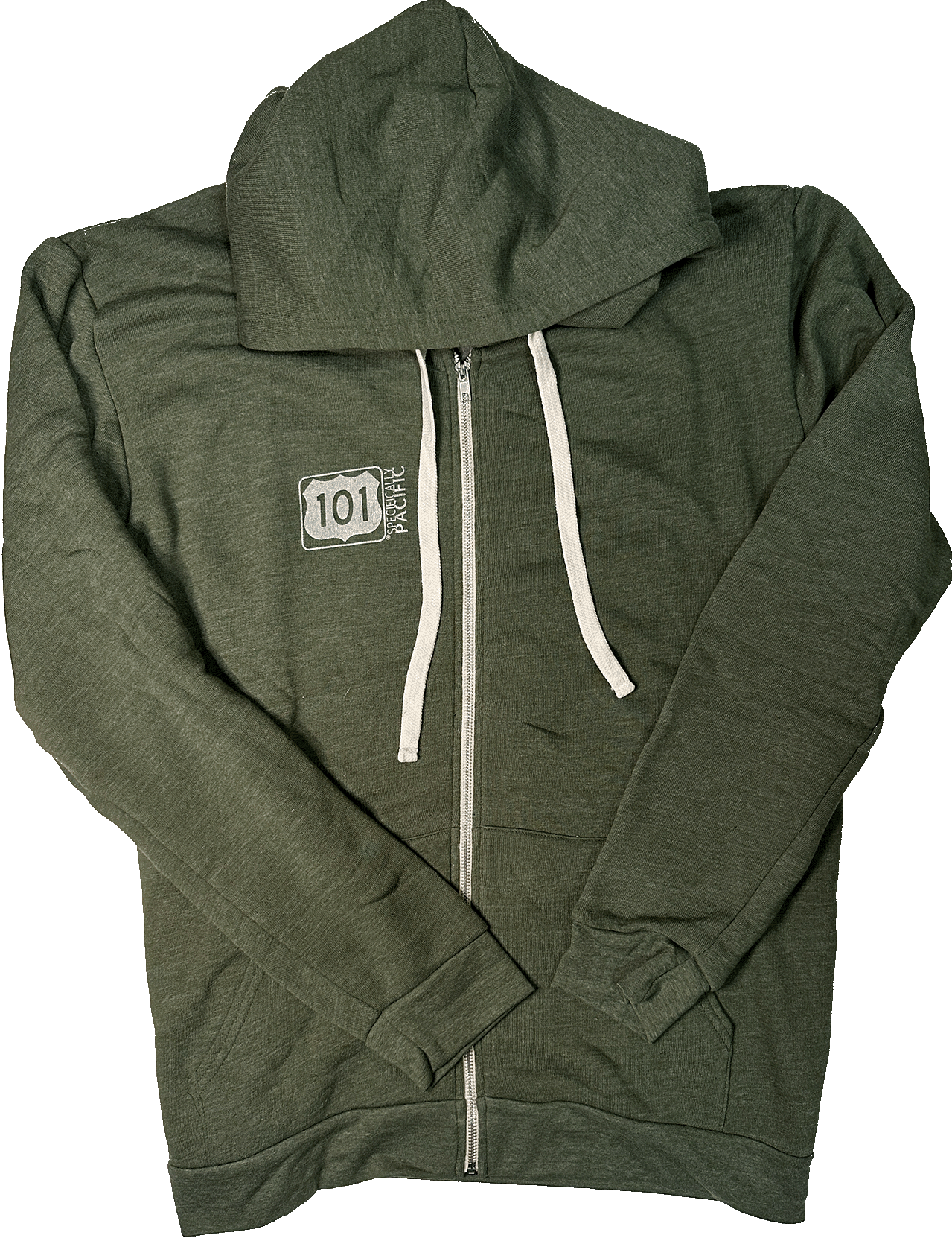 101 Signature Zip in Forest Green