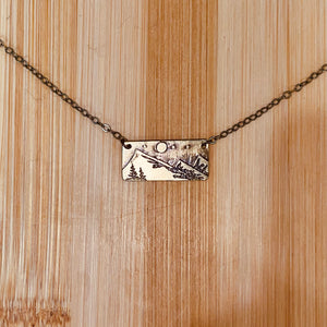 Handmade Double-Sided Brass Necklaces