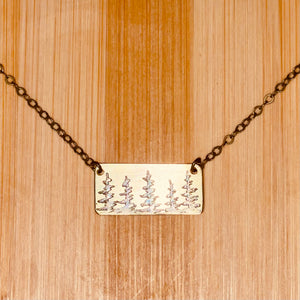 Handmade Double-Sided Brass Necklaces