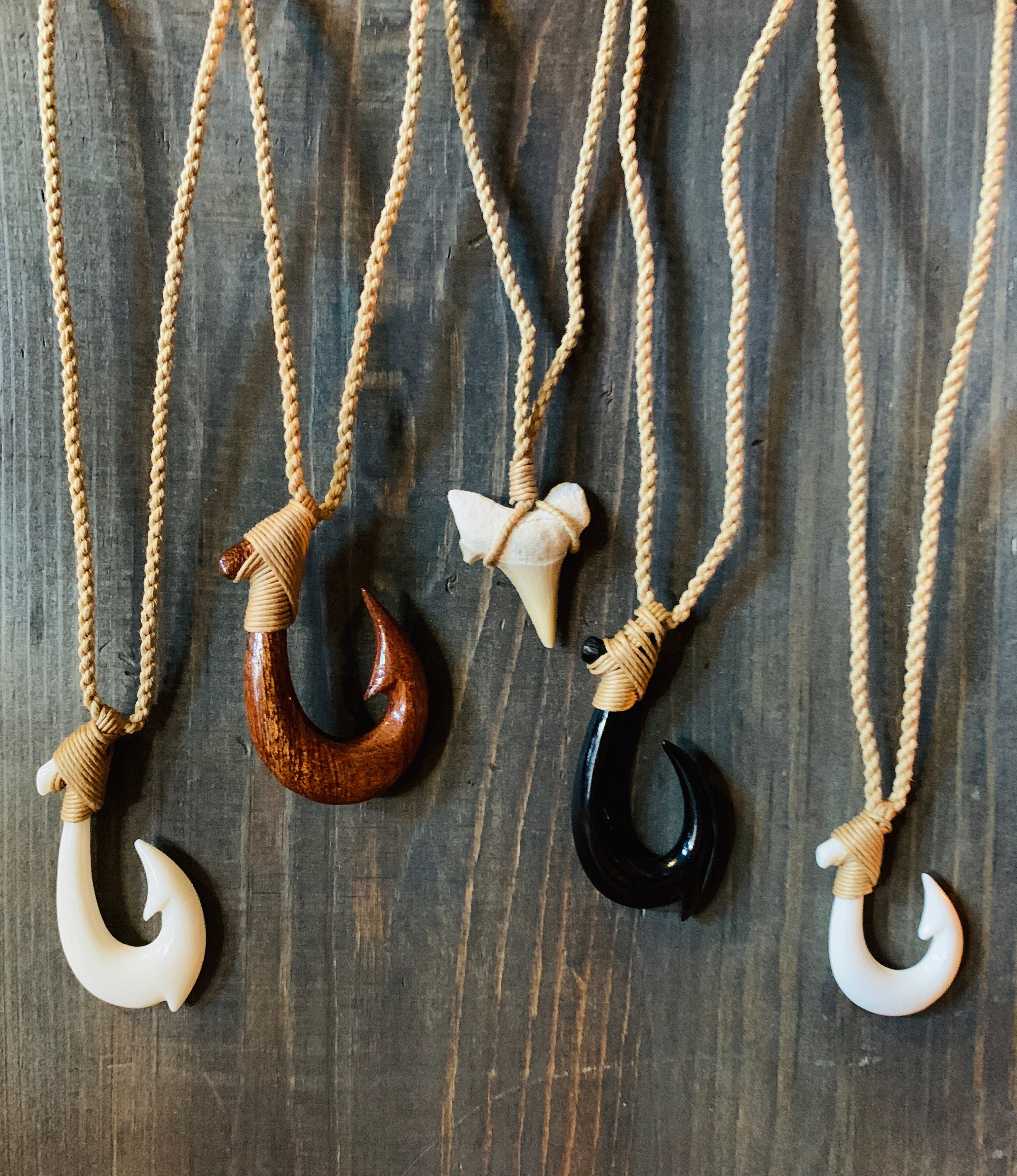Hawaiian Fish Hook Necklaces