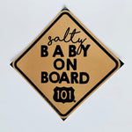 Salty Baby On Board Sticker