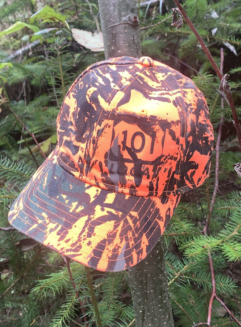 Woods over Waves Hat - Orange Camo